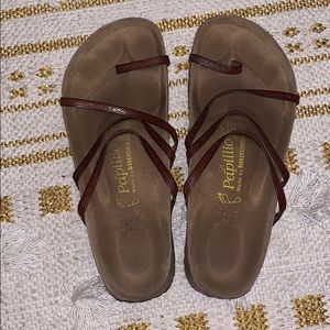 Papillon Birkenstock’s Brown Sandals